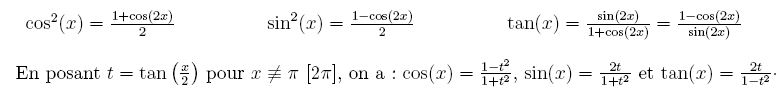 Formules du demi-angle