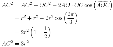 AC^2 = 3r^2